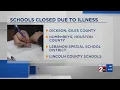 Multiple Middle TN schools closed due to illness