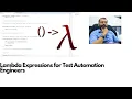 Java 8 Lambda expressions Stream API for Test Automation Engineers