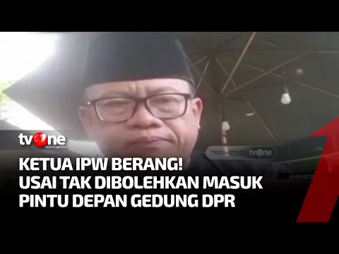 IPW Dihalangi Masuk DPR, Sugeng: Saya Merasa Tidak Dihormati