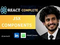 JSX Components in React JS React Tutorial for Beginners in Hindi React js