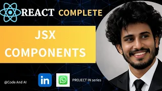 JSX Components in React JS React Tutorial for Beginners in Hindi React js