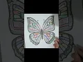 Butterfly Coloring Page Time Lapse