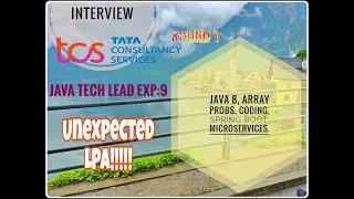 TCS Real Time Interview-R1 8 Experience Java Spring Boot Microservice Coding Not Sure
