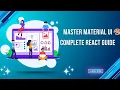 Download Lagu Material UI Complete Guide with React | Master Modern UI Design (2025 Edition) 🚀 #reactjs #uiux