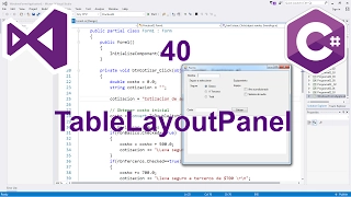 Programacion Windows Forms C 40 - - TableLayoutPanel