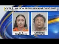 Two people arrested in 1 million drug bust in Lafayette