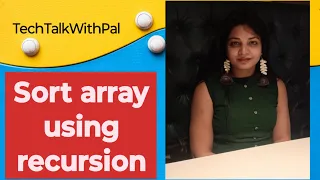 Sort array using recursion