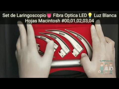 Download MP3 Set de Laringoscopio👅 Fibra Optica LED💡 Luz Blanca Hojas Macintosh #00,01,02,03,04 LaMIPera.com