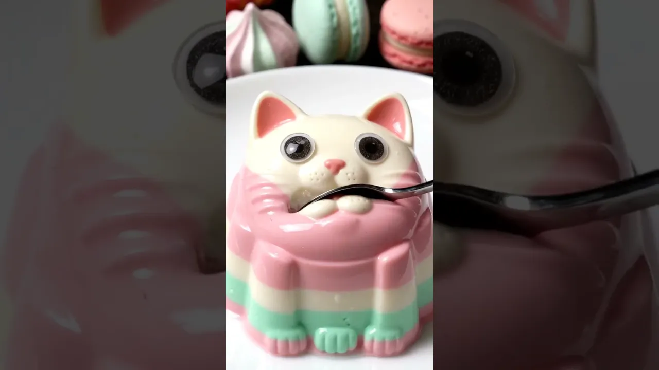 Creamy jelly cat melt