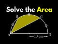 The solution to this area problem is surprisingly simple Geometry Puzzle