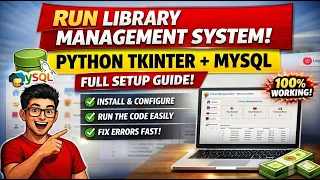 How to Run Library Management System in Python Tkinter and MySQL