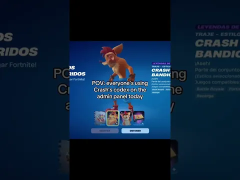 HOW TO GET CRASH BANDICOOT SKIN FORTNITE #crashbandicoot #fyp #fortniteskin #fortnite
