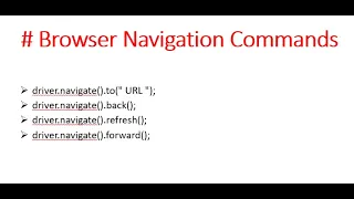 Navigation Commands
