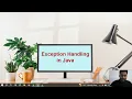 Exception Handling in java with example