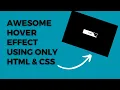 Amazing Hover Button Effect Using Only HTML CSS ASMR No Talking