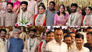  CM Revanth Reddy Attended Chelamalla Krishna Reddy Son Wedding | Rahul Sipligunj | Gaddam Prasad 