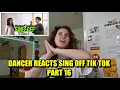 Download Lagu DANCER REACTS TO SING-OFF TIK TOK PART 16 - REZA vs SHIRINA + DANCE
