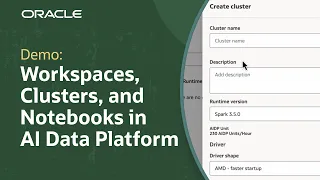 How to Set Up Workspaces Clusters and Notebooks in Oracle AI Data Platform