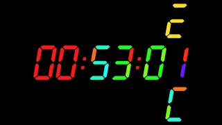 Stopwatch Timer With Animated 7 Segment Digits 