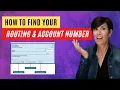 How To Find Your Routing Number vs Account Number