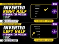 Inverted Right Left Half Pyramid Star Pattern in Python Pattern Printing Tutorial