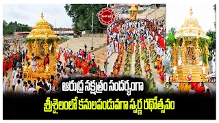 ఆరుద్ర నక్షత్రం సందర్భంగా శ్రీశైలంలో కనులపండువగా స్వర్ణ రథోత్సవం...|| Mahaa Bhakti