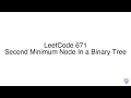 LeetCode 671 Second Minimum Node In a Binary Tree