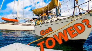 No wind, no transmission, no problem! S/V Delos to the rescue! (Calico Skies Sailing, Ep 78)