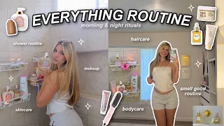 ☆ my ENTIRE routine ☆ everything i do (morning + night) for my skin, hair, makeup & shower routine!