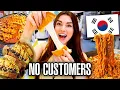Eating at Street Food Vendors With NO Customers in South Korea