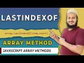 lastIndexOf Array Methods Array Methods in Javascript Hindi 2022