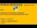 Python Dictionary in Hindi Dictionary is ordered Now 29