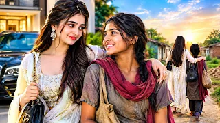 गरीब लड़की के साथ चल पड़ी अमीर लड़की।🥰