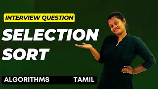 Selection sort Data Structure and Algorithms JavaScript Tamil Learn in Tamil