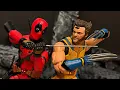 Deadpool vs Wolverine Stop Motion Fight