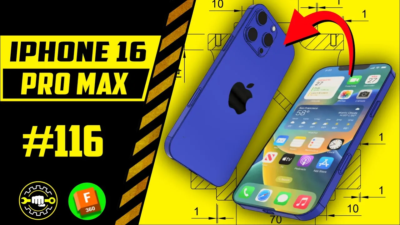 iPhone 16 + iPhone 16 Pro Max + Ebook Technical Drawing