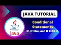 Java Tutorial Conditional Statements IF ELSE IF and IF ELSE IF Statements with Real Example