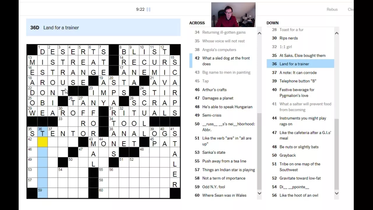 Solving Mel Taub's Puns and Anagrams from the NYT: 31 Dec 17