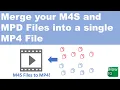 How to convert m4s or mpd files into MP4 format Tutorial on how to create an MP4 file