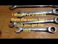Husky Ratcheting Wrench Set beware