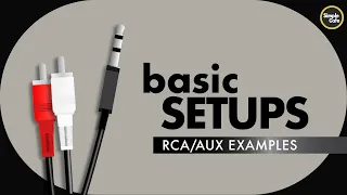 how to use rca to aux cables many examples 