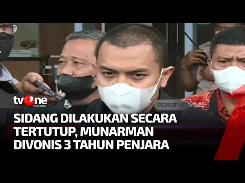 Munarman Divonis Tiga Tahun Penjara