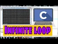 How to create infinite loop using C