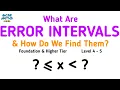 What Are Error Intervals GCSE Maths Revision