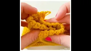 كروشية أسهل طريقة لعمل سورتيت كروشية او ربطة للشعر او بندانة للشعر Shorts 