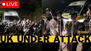 LIVE: UK Borders Collapse - Protesters CLASH With Police - Illegal Migrants Invade England