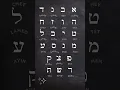 Learn Hebrew Aleph-Bet In One Minute