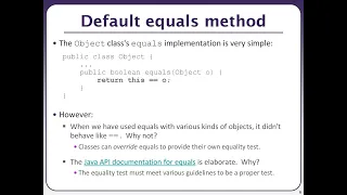 JavaShot How to compare equality of two java objects