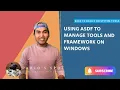 Using ASDF to manage versions of tools and programming language frameworks