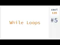 While loops